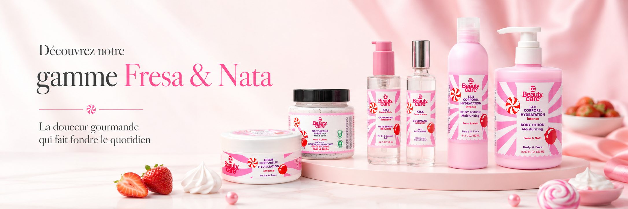 Gamme Fresa et Nata Beauty Care